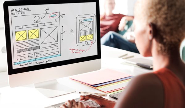 A website designer building a responsive website design for a South African business